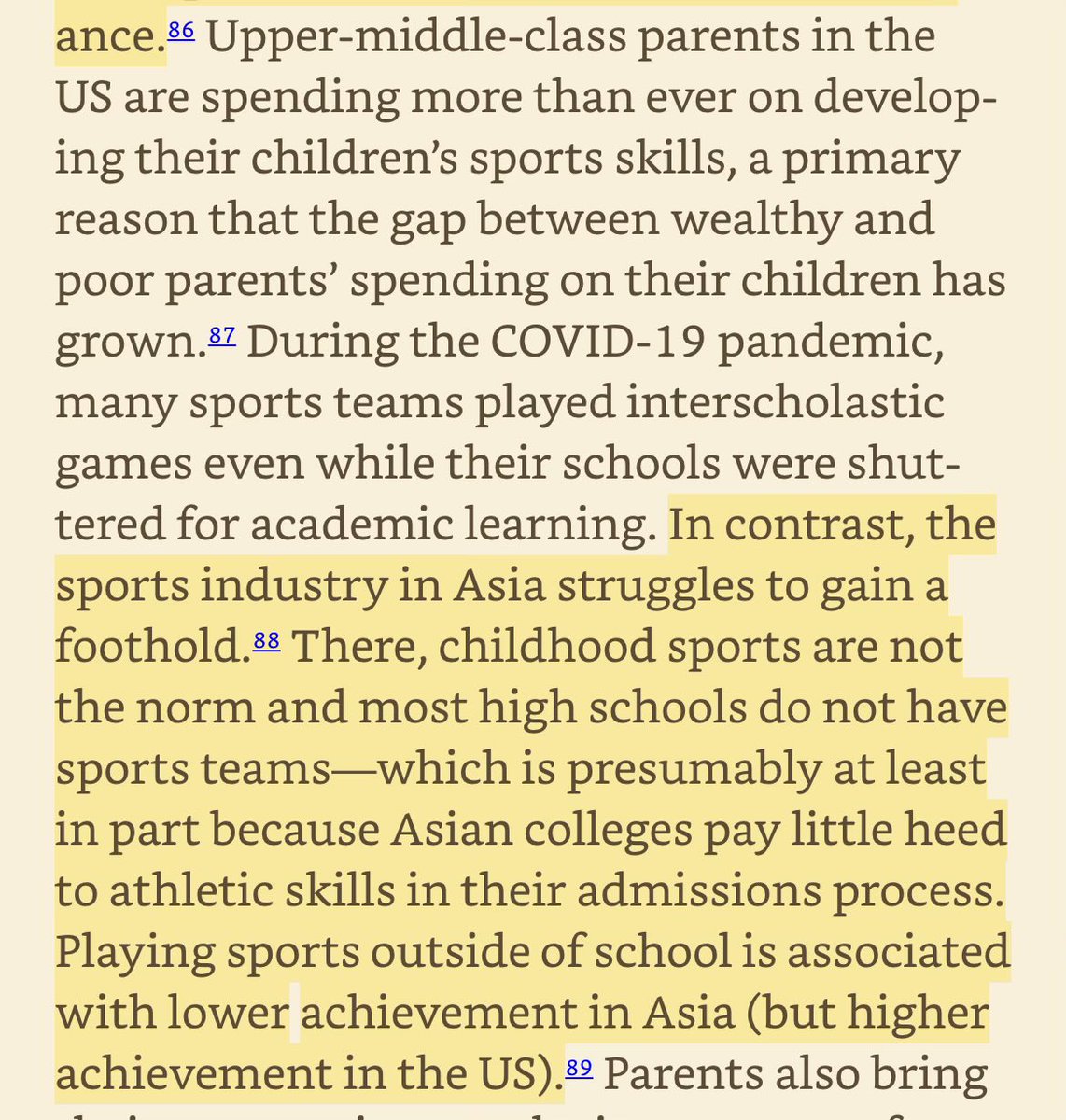 herandrews's tweet image. The other big difference between American and Asian education norms is athletics. Other countries think we’re crazy for wanting our elite students to be good at sports. Maybe they’re right—or maybe all the cliches about it teaching character and sportsmanship are completely true.