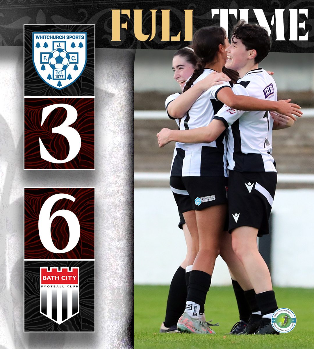 BathCityWFC's tweet photo. 💪 𝗖𝗨𝗣 𝗖𝗢𝗠𝗘𝗕𝗔𝗖𝗞!

City advance in the League Cup after a stunning fightback from 3-1 down at Whitchurch!

Goals from Maddy Brown, Jasmine Rennie, Bex Fry, Emma Vilday and first City goals for Rosie Burridge and Clodagh Moran see us into the next round!

⚫⚪ #Romans https://t.co/DFlp1kMkVD