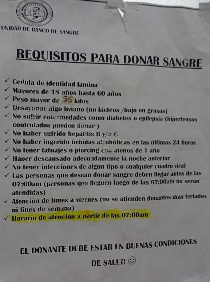 #1Feb #SERVICIOPÚBLICO
Se requieren donantes de sangre de cualquier tipo para Martha Maza, madre de nuestro colega  Jahvé Álvarez .
📍 Lugar: Hospital Clínico Universitario. Caracas  📅 Fecha: Lunes #2feb ⏰ Hora: antes de  7:00 AM