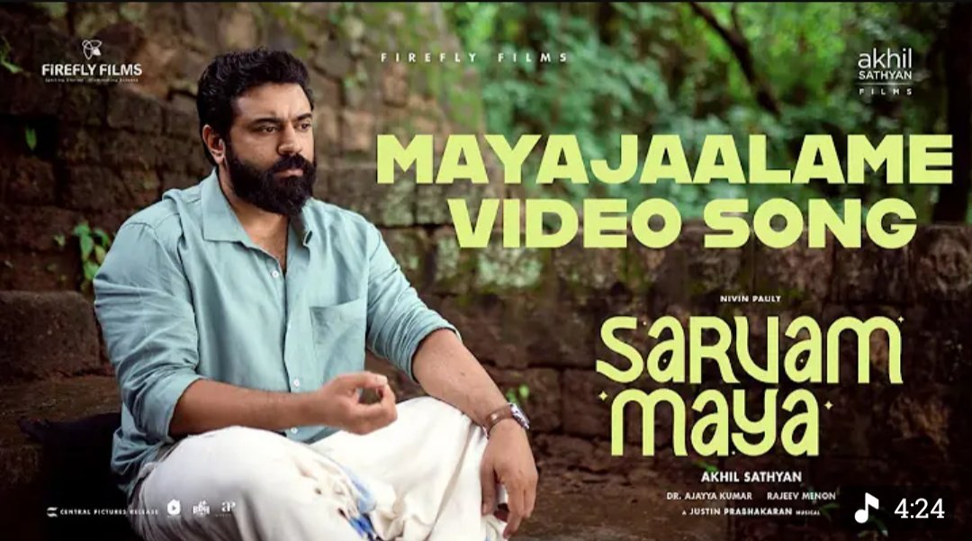nikhil__mm's tweet photo. After a while, @NivinOfficial's film, #SarvamMaya soundtrack is chartbusters ✨. The tracks are super replayable – from Nostagic Vibe Vellarathaaram to Soulful Mayajaalame, each one’s a banger. Perfect mix of emotions and vibes, no skips needed! Infinite loop material for sure💕 https://t.co/9BVgpUuHRq