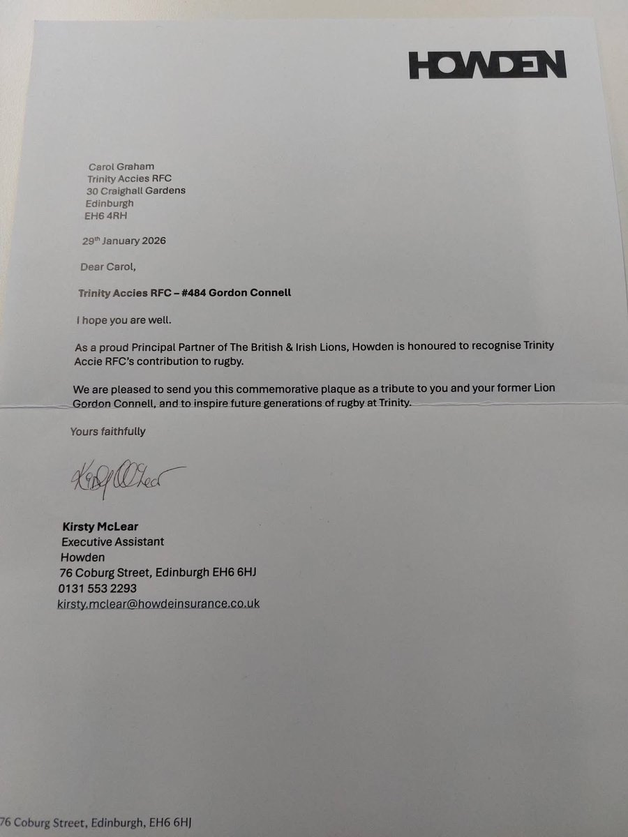 Trinity Accies RFC tweet media