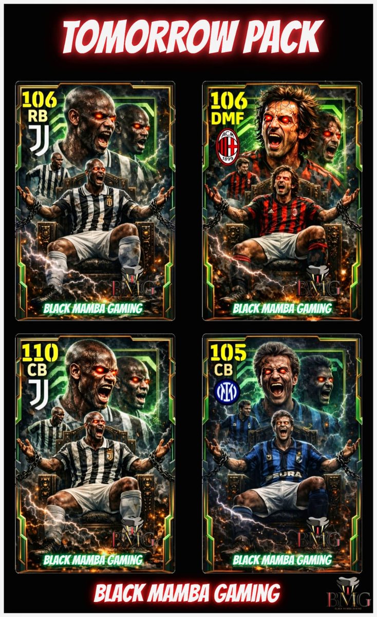 BLACKMAMBABMG's tweet photo. *🔊🔊🔊 OFFICIAL* 

 *🆕 TOMORROW PACK* 
#konami #efootball2026 #efootball2025 #eFootball https://t.co/JkHrP1TwKY