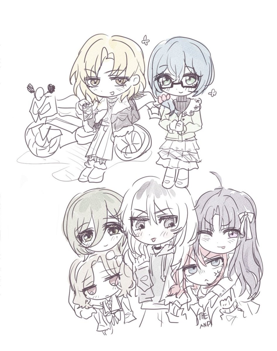 어제도하고
오랜만에그리는친구들도^,,^