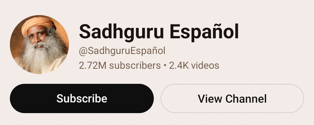 ajayudayan's tweet photo. Over 2 lakh people subscribed to Sadhguru's Spanish YouTube channel in the last 23 months.

https://t.co/bVO1i3s0UX

@SadhguruJV @ishafoundation
@SJV_Espanol
#SadhguruSpanish
#Sadhguru
#IshaFoundation
#InnerEngineering
#CauveryCalling
#SaveSoil 
#SaveSoilMovement
#ConsciousPlanet https://t.co/D737KjCWp4