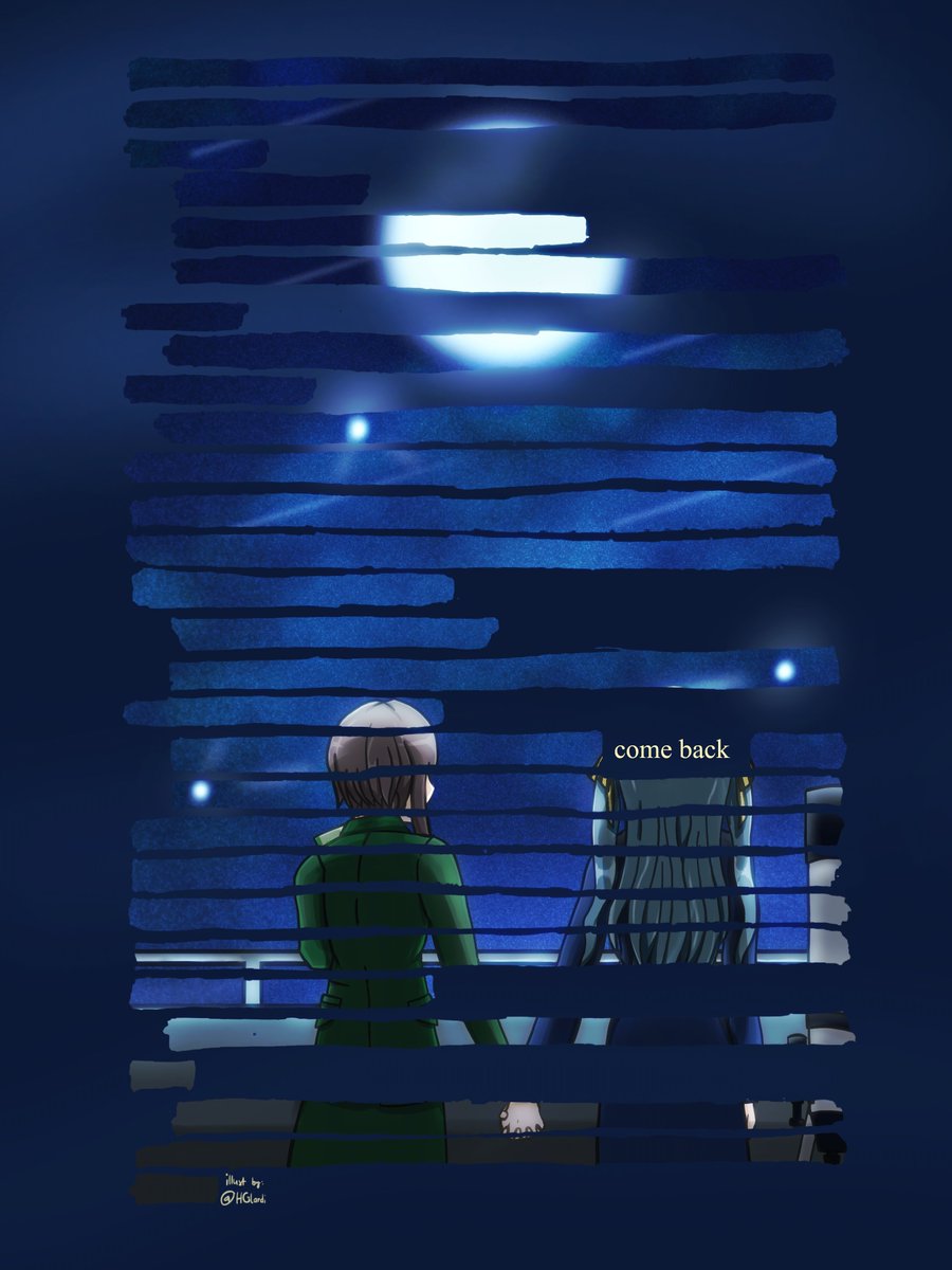 HGlardi's tweet photo. "Come back..."
Tomori x Sakiko art by me.
Decided to try that new art trend too. The version without the page is also here.
#TomoSaki #tmsk https://t.co/j9ajydbWbf