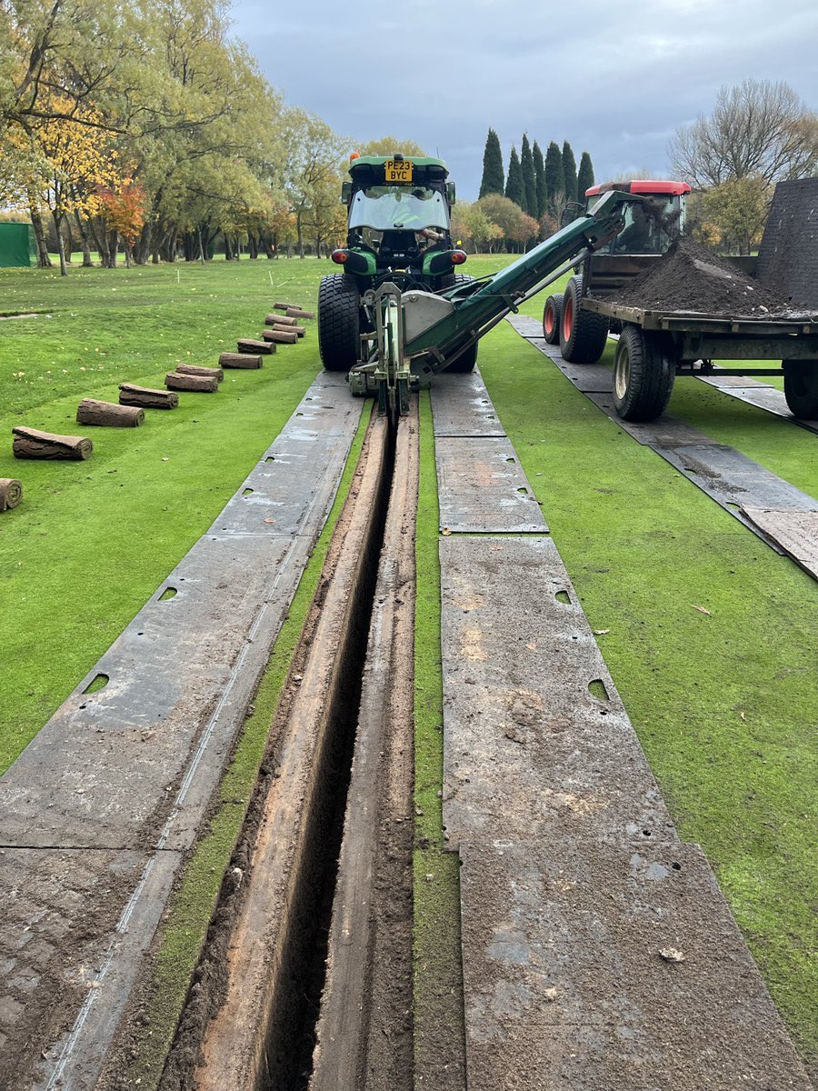 brianpadistaff's tweet photo. Fantastic work by ⁦@hookes⁩ ⁦@kenston2000⁩ and team plus all the volunteers ⁦@DentonGolfClub⁩ to get our 10th green back in play in just over two months especially during winter and putting true https://t.co/4NDjPSn3wD