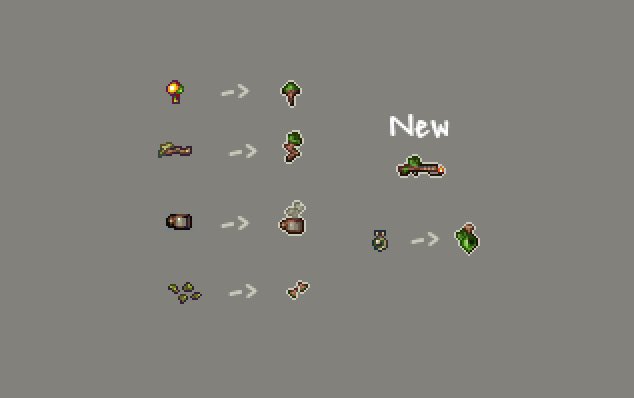 Apologies for the unwarranted 6+ month wait for a realm of r’lyeh update

Tons of stuff happened blah blah
But the mod is now playable with a new update and new future updates but here ive got some fresh resprites that you’ll find in the mod.

❤️❤️❤️
#terraria #art #pixelart