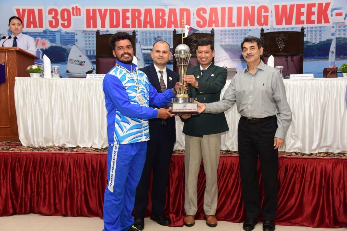 dprohyd's tweet photo. For the first time in the history of #EME Sailing Association #EMESA (Southern Command Sailing Node), #MCEME, Secunderabad, a landmark milestone was achieved as EMESA was conferred 07 prestigious trophies by the Yachting Association of India #YAI at its Annual Awards Ceremony on 01 Feb 2026. This exceptional achievement builds upon last year’s success, when 05 EMESA Sailors & Personnel were honoured & firmly underscores EMESA’s growing national stature in Sailing & Yachting.

Admiral Kohli Trophy - Awarded to Lt Gen Neeraj Varshney, AVSM, VSM, Comdt, MCEME, Col Comdt, Corps of EME & Commodore, #EMESA in recognition of outstanding and sustained efforts in promoting the sport of sailing, enhancing participation, expanding the yachting ecosystem & for exemplary leadership in organising National & International competitive sailing events.

Lifetime Achievement Award - Conferred on Brig Jagdish Singh (Retd) for a lifetime of distinguished service, contribution & commitment to the development of sailing & yachting in India.

Race Official Trophy - Awarded to Col Satish Kanwar (Retd) & Hav Chandrashekhar for exemplary contributions as race officials at International, National & Regional competitive sailing events, recognising professionalism & technical excellence.
@artrac_ia
@adgpi
1/2