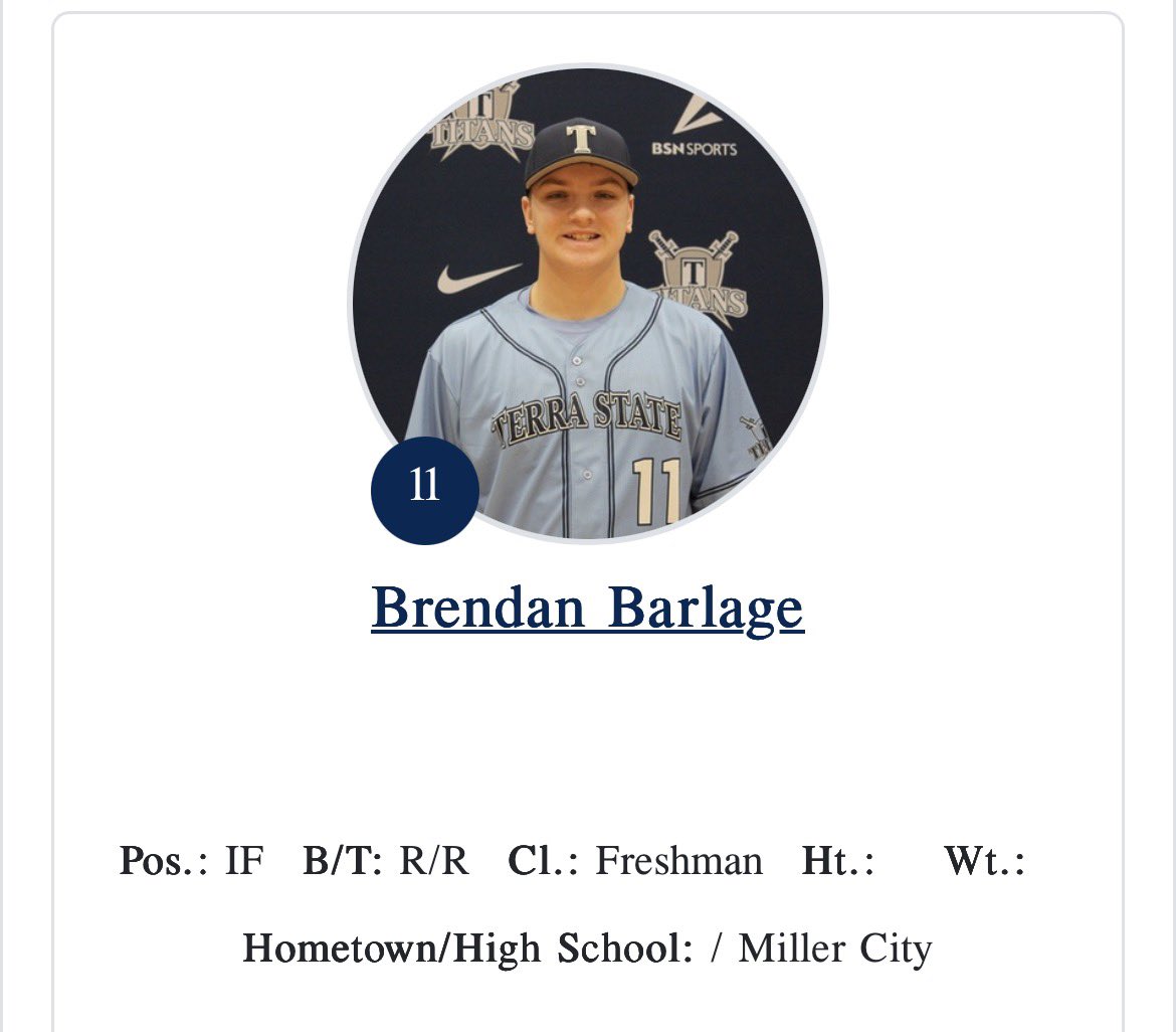 Good Luck to a couple of Alumni this spring!!  Caleb is down in Florida with Ava Maria and Brendan starts his college career with Terra State.  #dudes