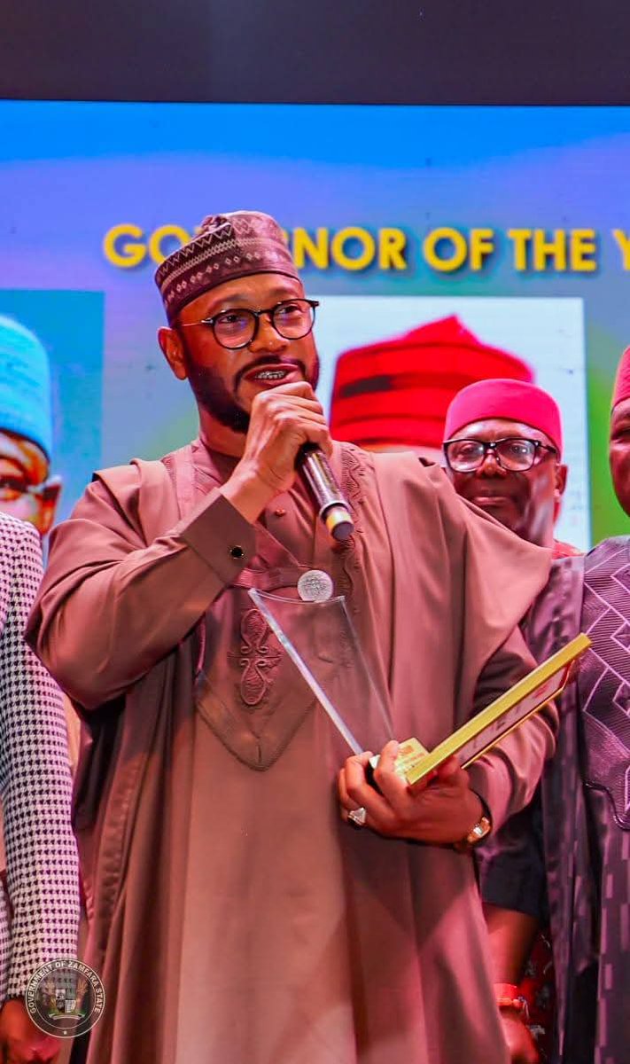 Ismailsiraa's tweet image. PRESS 

Zamfara State Governor, Dauda Lawal, has been honoured with the Sun Newspaper's ‘Best Governor of the Year 2025’ award.

The award was presented to Governor Lawal at the Sun Awards on Saturday, 31 January 2026, at the Expo Convention Centre, Eko Hotels and Suites, Lagos.