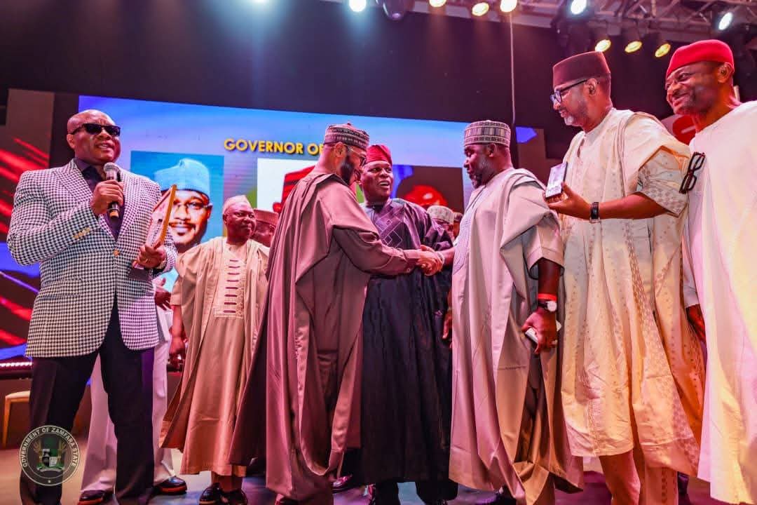 Ismailsiraa's tweet image. PRESS 

Zamfara State Governor, Dauda Lawal, has been honoured with the Sun Newspaper's ‘Best Governor of the Year 2025’ award.

The award was presented to Governor Lawal at the Sun Awards on Saturday, 31 January 2026, at the Expo Convention Centre, Eko Hotels and Suites, Lagos.