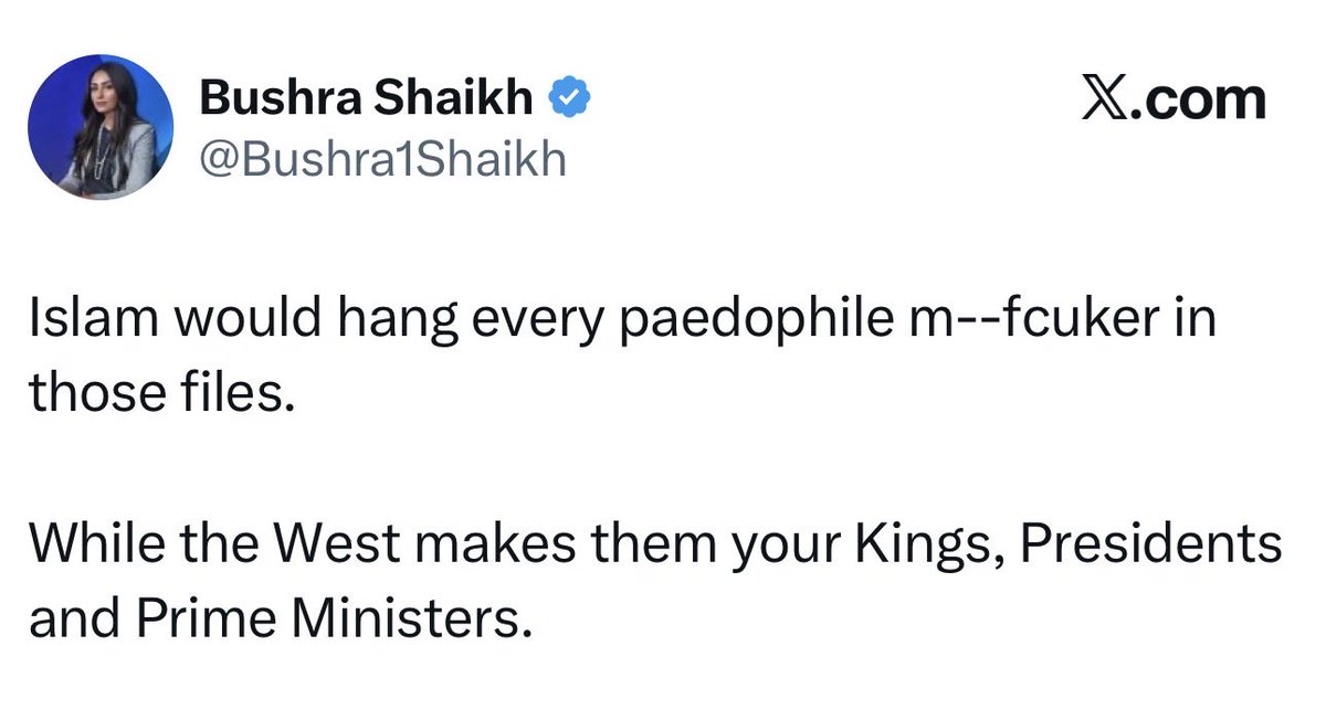 FarRightSkip's tweet photo. The prophet Muhammad married a six year old and then raped her when she was nine. 

It will never cease to amaze how any human being follows the hideous bastard. https://t.co/HwLNDmtCPM