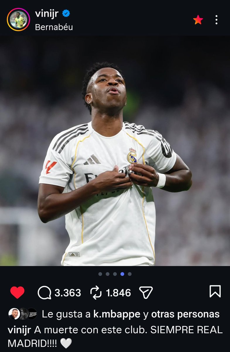 "A MUERTE CON ESTE CLUB. SIEMPRE REAL MADRID."

El que odie a Vinicius Jr, odia al Real Madrid.