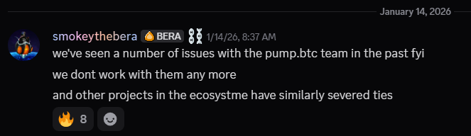 KukaShoma's tweet photo. @Pumpbtcxyz Sound like a scam from scammers.

Reminder from Berachain ceo https://t.co/2bCE7sgMpD