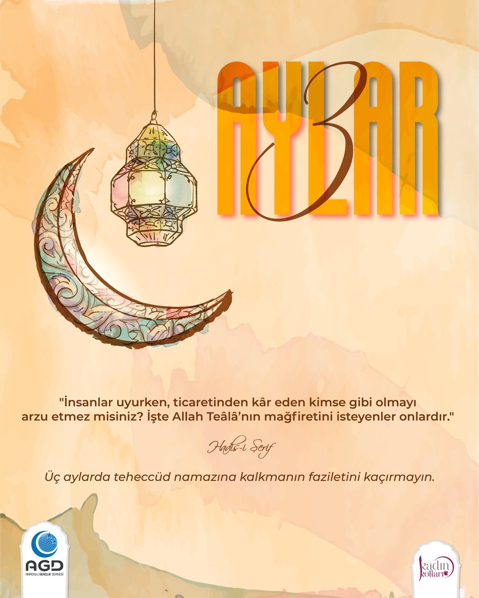 İnsanlar uyurken, ticaretinden kâr eden kimse gibi olmayı arzu etmez misiniz? 
İşte Allah Teâlâ’nın mağfiretini isteyenler onlardır.🌙

#üçaylar