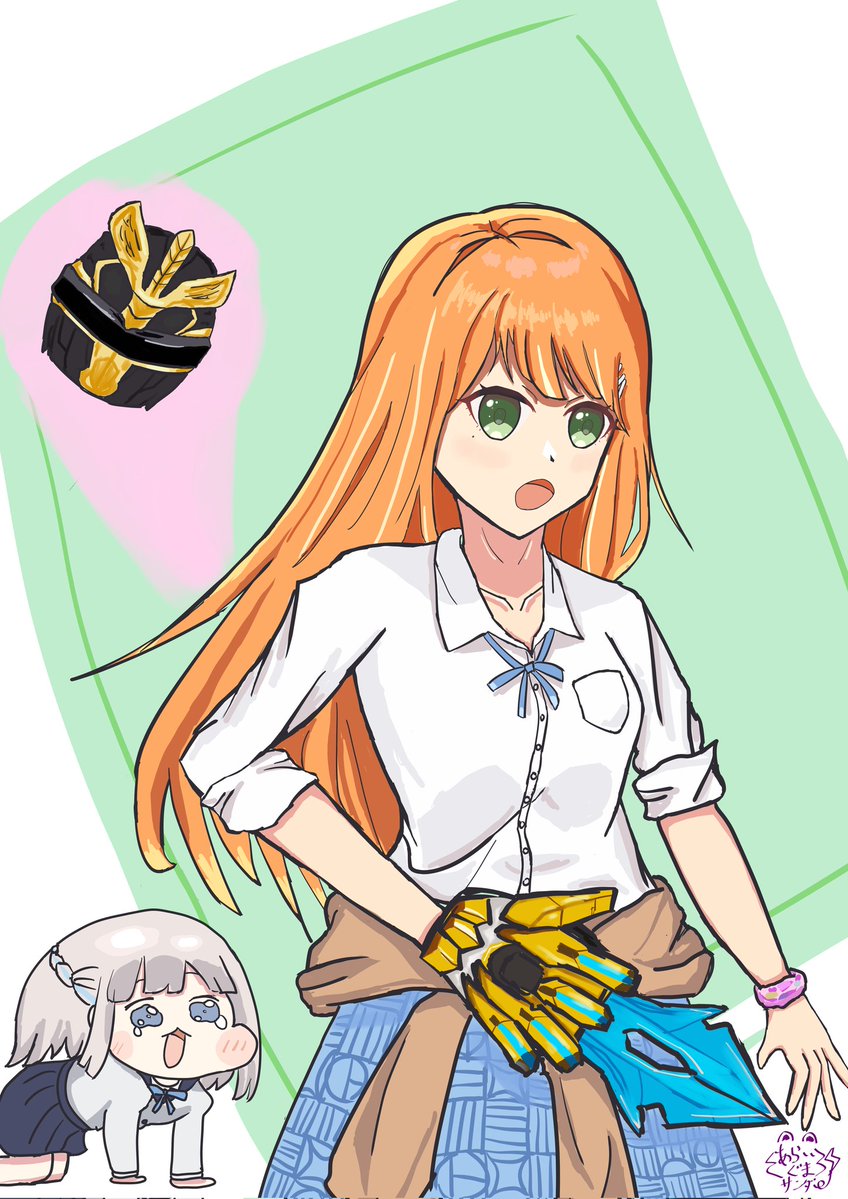 リーリヤは私が守るよ！！
目指せ、一番星バトルナンバーワン！
どっちもすみぽよ

#学マスFA
#紫雲清夏
#ゴジュウジャー