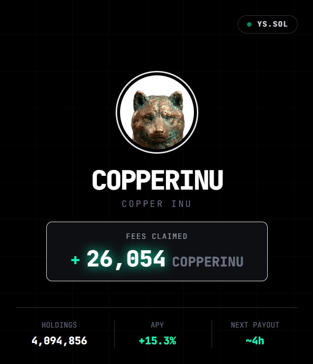Jordan914625's tweet photo. $copperinu holders can claim fees

→ https://t.co/XN9EBnwOwq https://t.co/9d6CaueCol