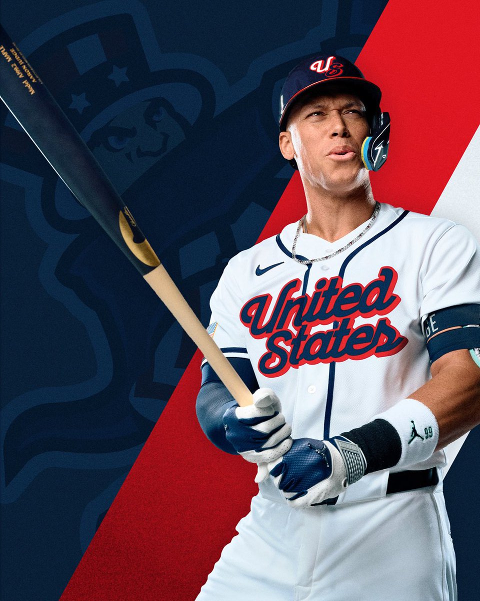 arecesalejandro's tweet image. The #WBC2026 approaching and it felt like the perfect excuse to shake things up. @USABaseball has been wearing the same visual identity since 2006.

This concept introduces updated logos &amp;amp; reimagined home/road uniforms that honor tradition while pushing the look forward.