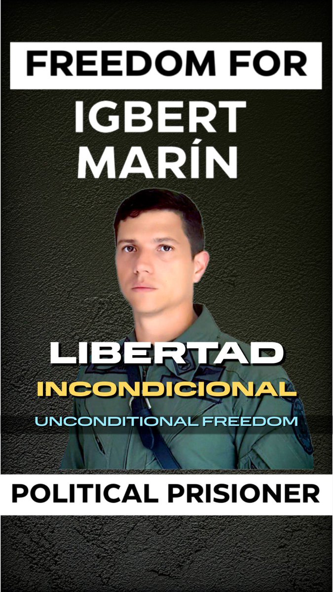 ConVzlaDenmark's tweet photo. Exigimos la libertad de Igbert Hoy recordamos sus propias palabras:
📜 “No hay democracia, justicia ni paz, si hay presos políticos y de conciencia”. #QueSeanTodos #LiberenAIgbert #PresosPoliticos #Venezuela #DDHH  @liberenaigbert @MundoConVzla @VenteDDHH https://t.co/3wZe8X0IVj