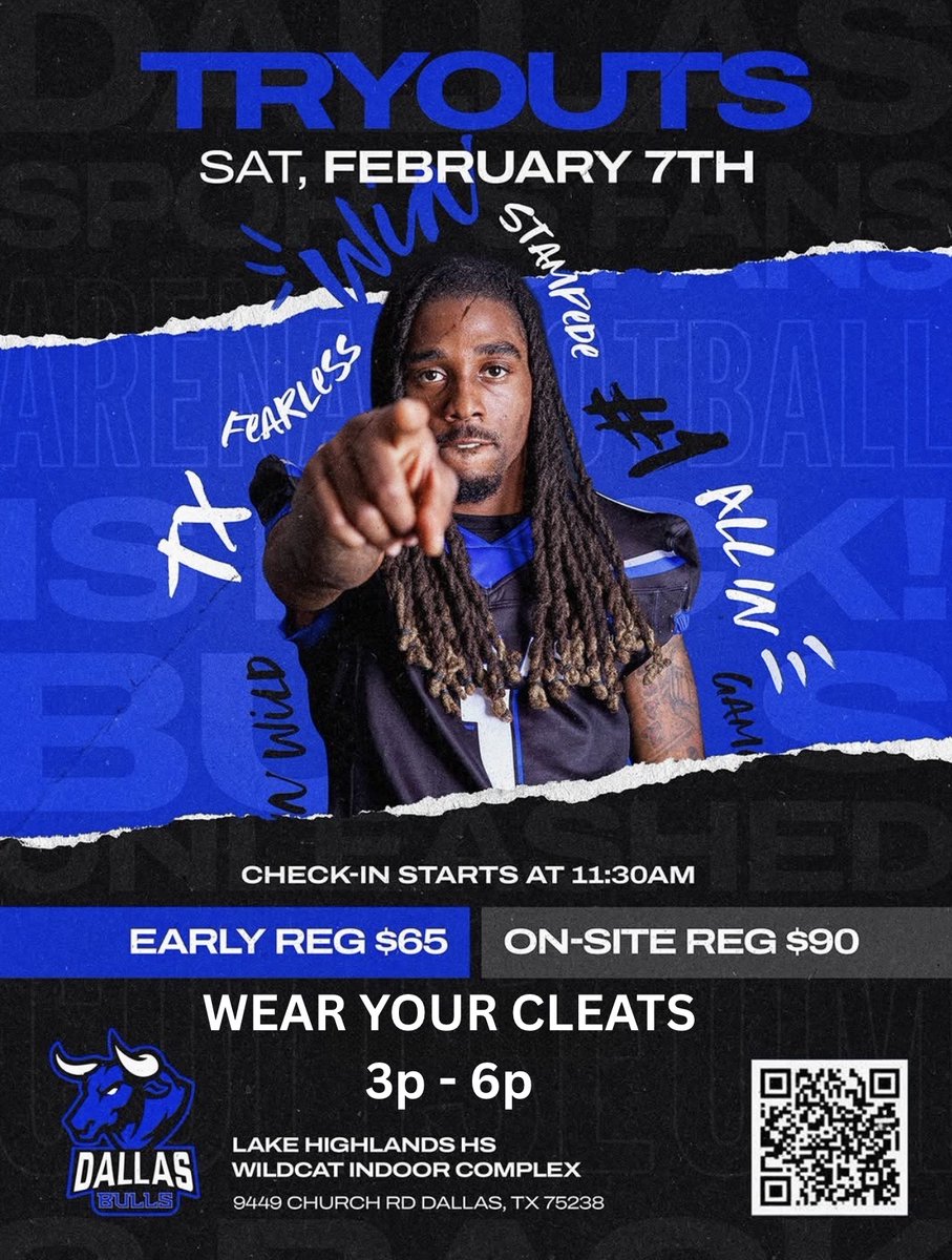 🚨 UPDATED TIME FOR TRYOUTS THIS SATURDAY (FEB. 7) 🚨

3 P.M. - 6 P.M.

STILL TIME TO REGISTER!!