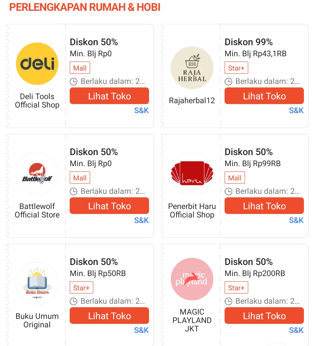 deliscovery_'s tweet photo. Voucher toko shopee diskon 50-99% 

⏰ berlaku mulai 00.00 WIB
🔗 https://t.co/ifIhMooZ1i https://t.co/bdeMGFc9iL