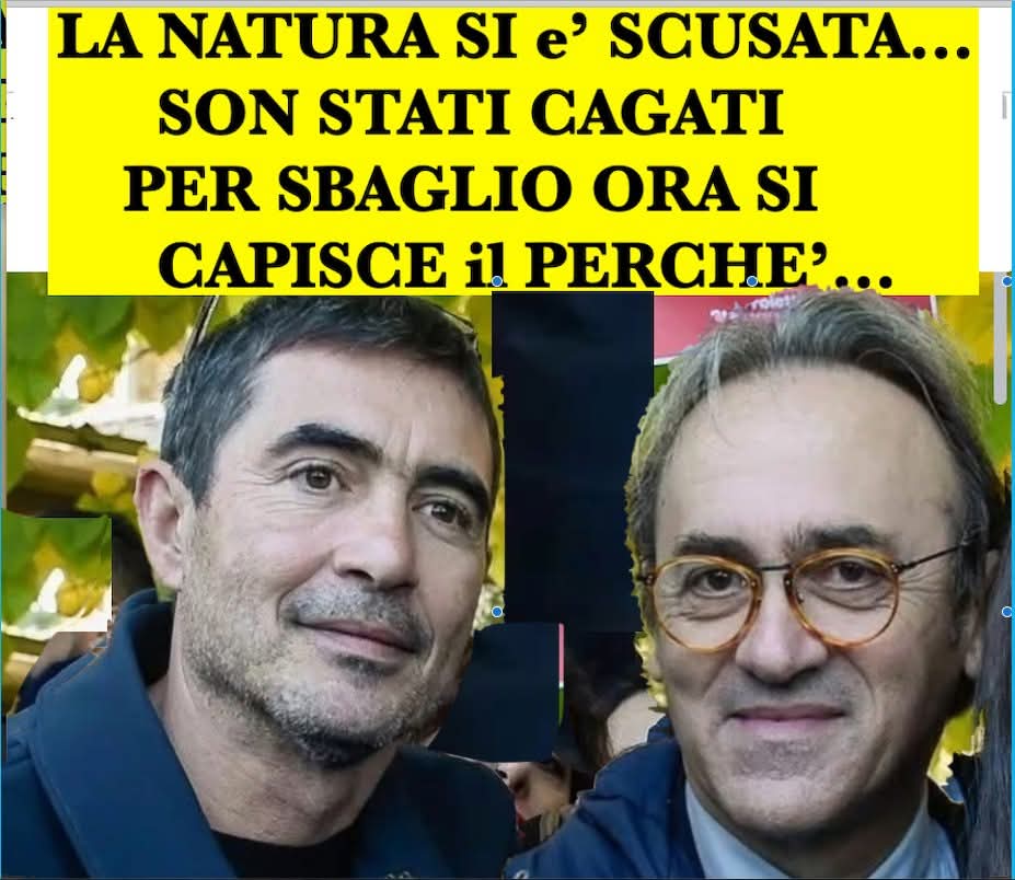 SI ANCHE LA NATURA A VOLTE SBAGLIA ! e CERTI ERRORI LI PAGA IL CITTADINO ONESTO !😈😈😈😈😈...
