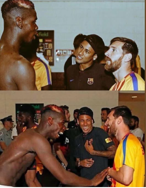 Pogba: “Cuando conocí a Messi y Neymar en 2017, Neymar me contó que se marcharía a París. Vi en el rostro de Leo que no le gustaba la idea, hasta que me dijo: ‘Pogba, déjalo, que haga lo que quiera’. Luego hablé con Neymar, y me confesó que Messi quería que se quedara, pero su