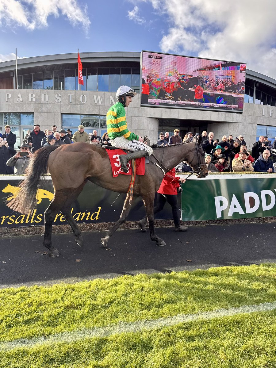 RacingBreaks's tweet image. Majborough is back in the winners enclosure for the second year running after a scintillating performance in the Ladbrokes Dublin Chase 🔥 does he win the Champion Chase at the Festival?