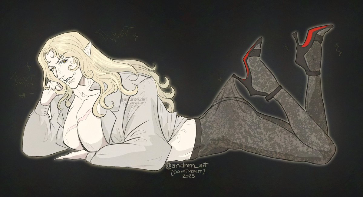 andren_art's tweet image. Even though I love cyberpunk, I guess I'm meant to be a vampire artist because my most-liked illustrations always feature vampires. 🦇🥀🌙