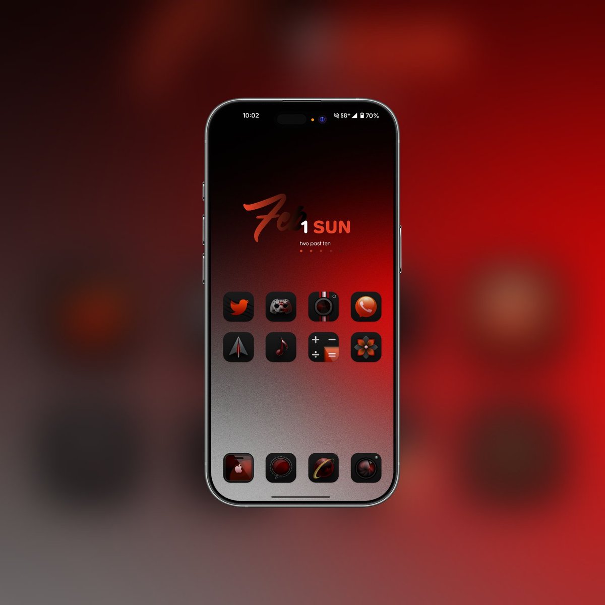 Dark Glory 
Wall By <a href="/amaancg/">AmaanCG</a> #smudgess 
Icons By <a href="/coburn67_94/">otock coburn  🇲🇨</a> 
Widgets by <a href="/wigebox/">𝚆𝚒𝚐𝚎𝚋𝚘𝚡</a> 
#Dark 
#setup
#homescreen