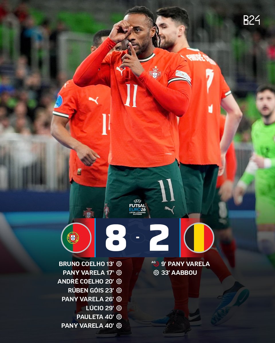 Portugal está nas meias-finais do Europeu de futsal! 🇵🇹
