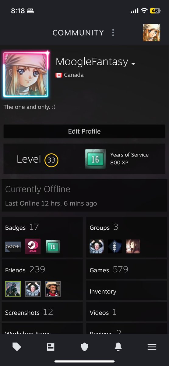 MogFantasy's tweet photo. Hey its been a while.

Just a warning if you have me on steam someone is trying to be clever (they aren’t) by adding people on my friends list using my name. Just looking out for the mutuals here. This is my only steam account. 

I’ve never removed anyone… yet lol https://t.co/sNJlFEcfrw