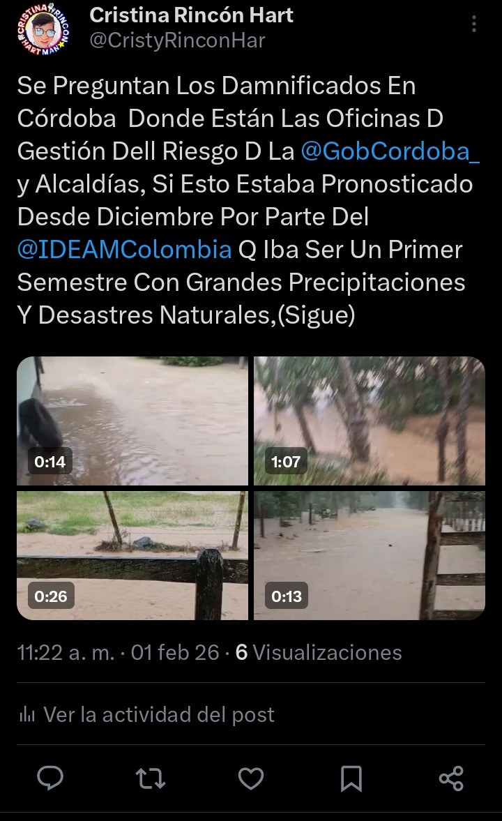 Cristina Rincón Hart tweet media