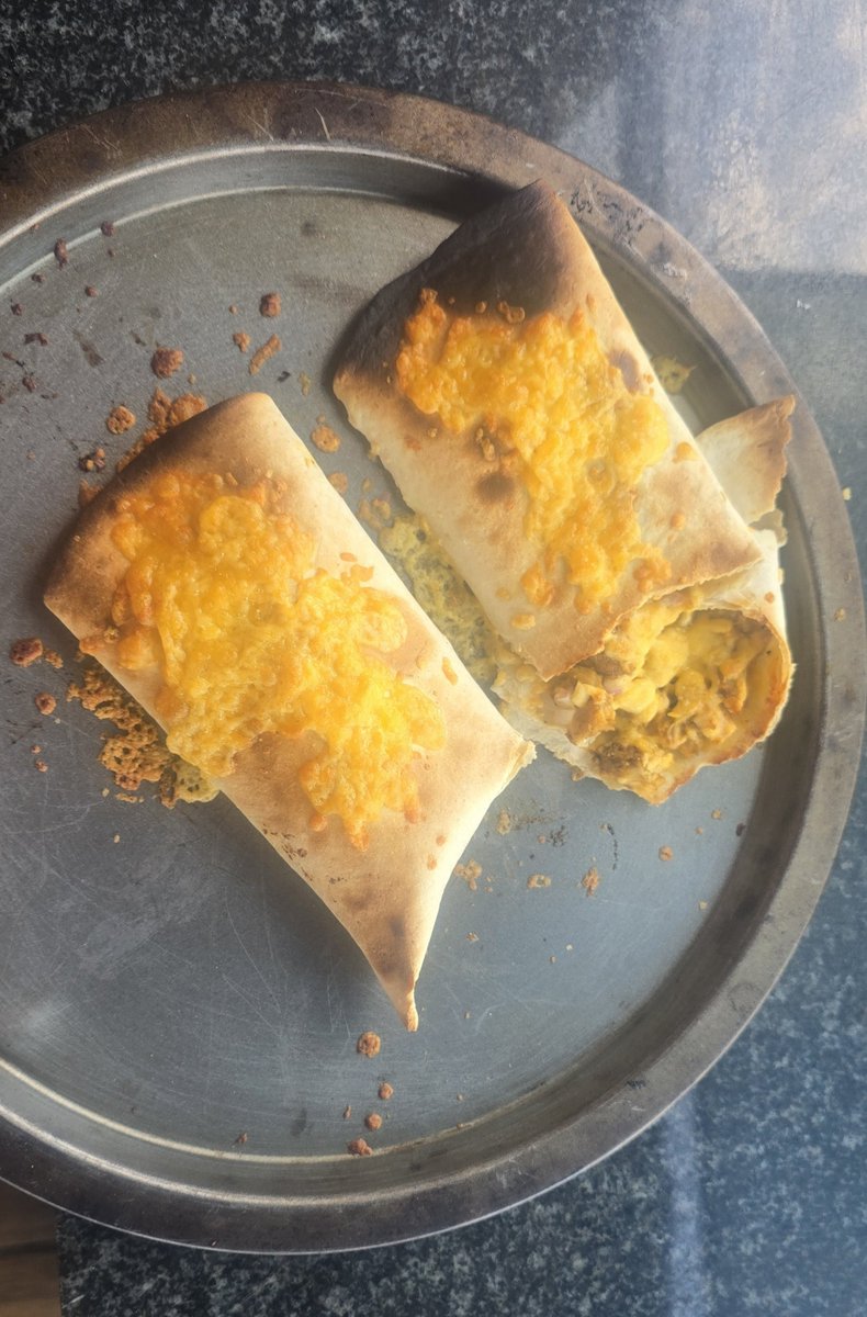 Chicken stack and raps in the oven