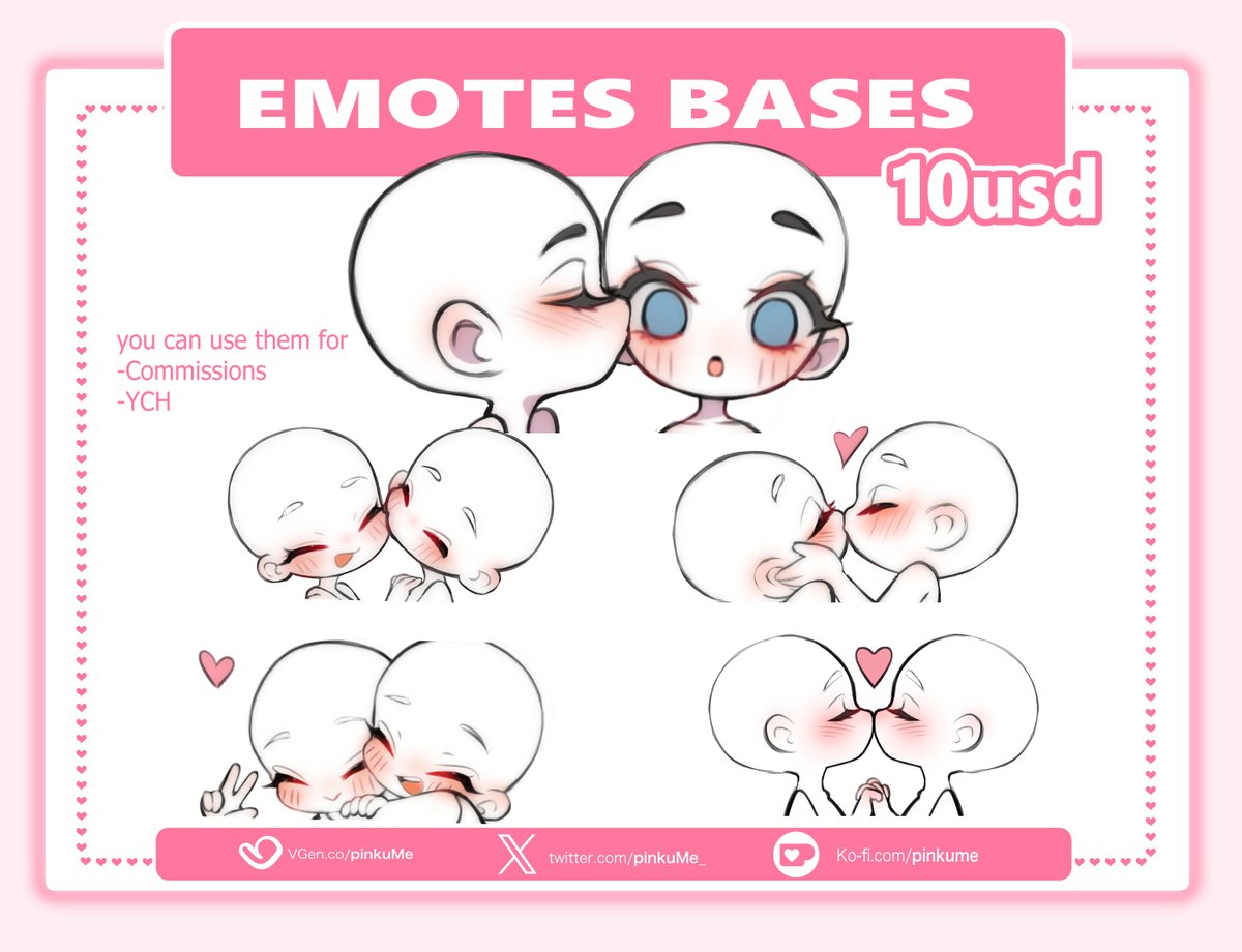 AFTER 2 YEARS- NEW BASES !!

YES! YOU CAN USE THEM FOR YCH/CMMS

ko-fi.com/s/88025c4797

RT Help me a lot ❤️ ;//v//; TYSM
#emotes