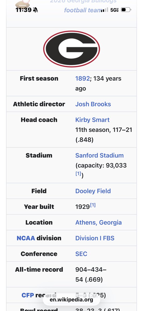 Baldheadjames's tweet photo. @kirbyssmart @CollegeFBonX We spotted you a few years…. https://t.co/NOjoTOporC