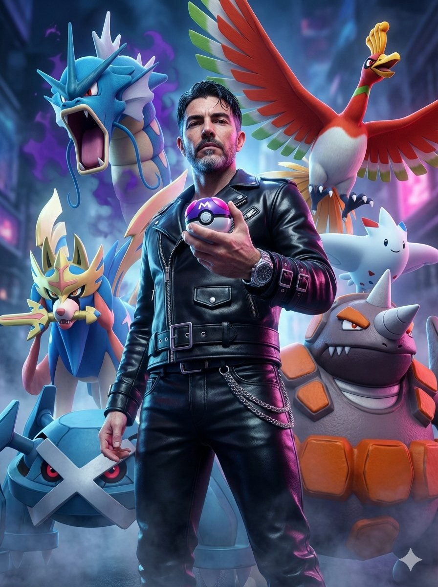 Con el escuadrón definitivo. 💥 Actitud dominante, Masterball en mano y un equipo VANGUARDIA META que no perdona. A desafiar la liga Master! 🐉⚔️⚙️🌋🔥🧚‍♂️
#PokemonGO #PokemonMaster #CGI #Hiperrealismo #Gyarados #Zacian #Metagross #Rhyperior #HoOh #Togekiss #VanguardiaMeta #Gaymer