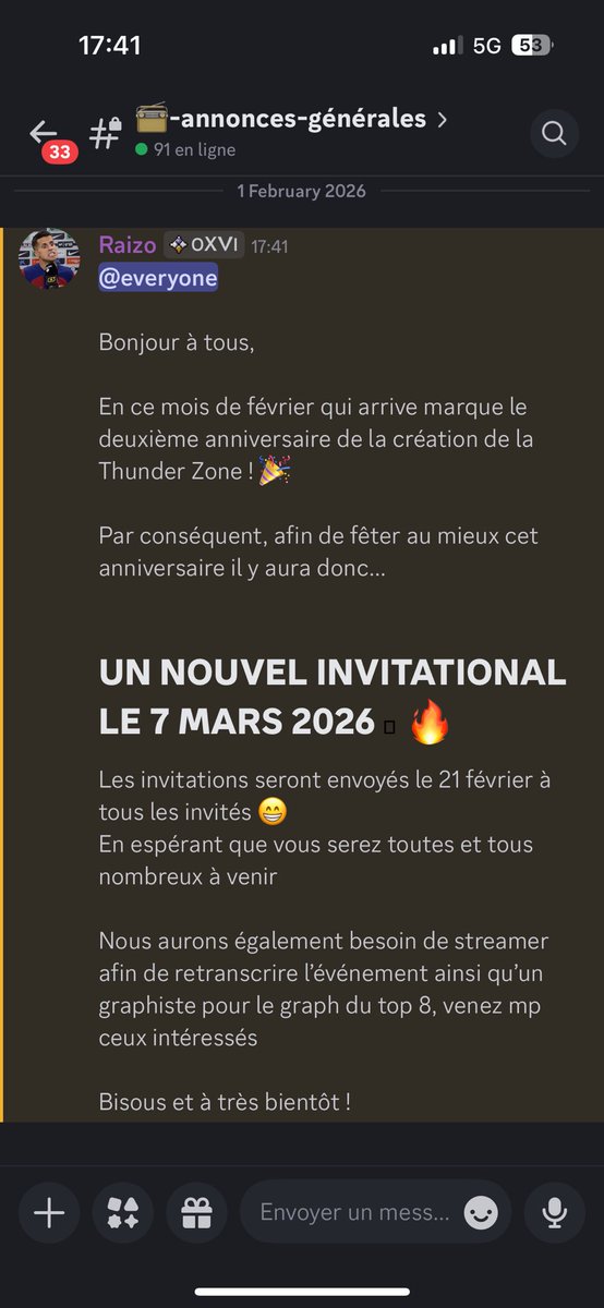 thunderzonessbu's tweet photo. Rendez-vous le 21 février pour ceux qui recevront une invitation 😁 https://t.co/8JnkvLFymj