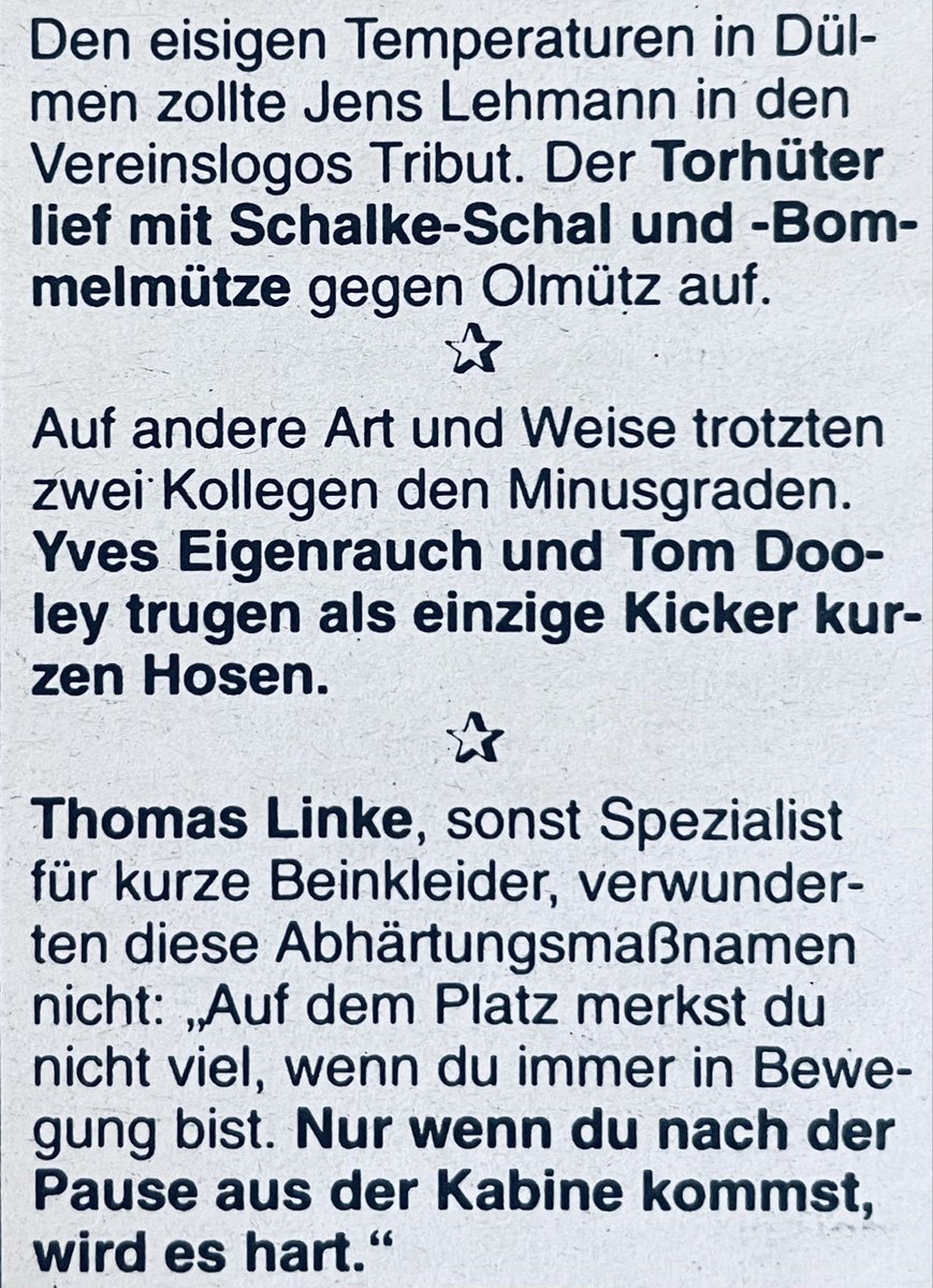 01.02.1996 - „Schal, Bommelmütze und kurze Hose“
#Schalkevor30 #S04