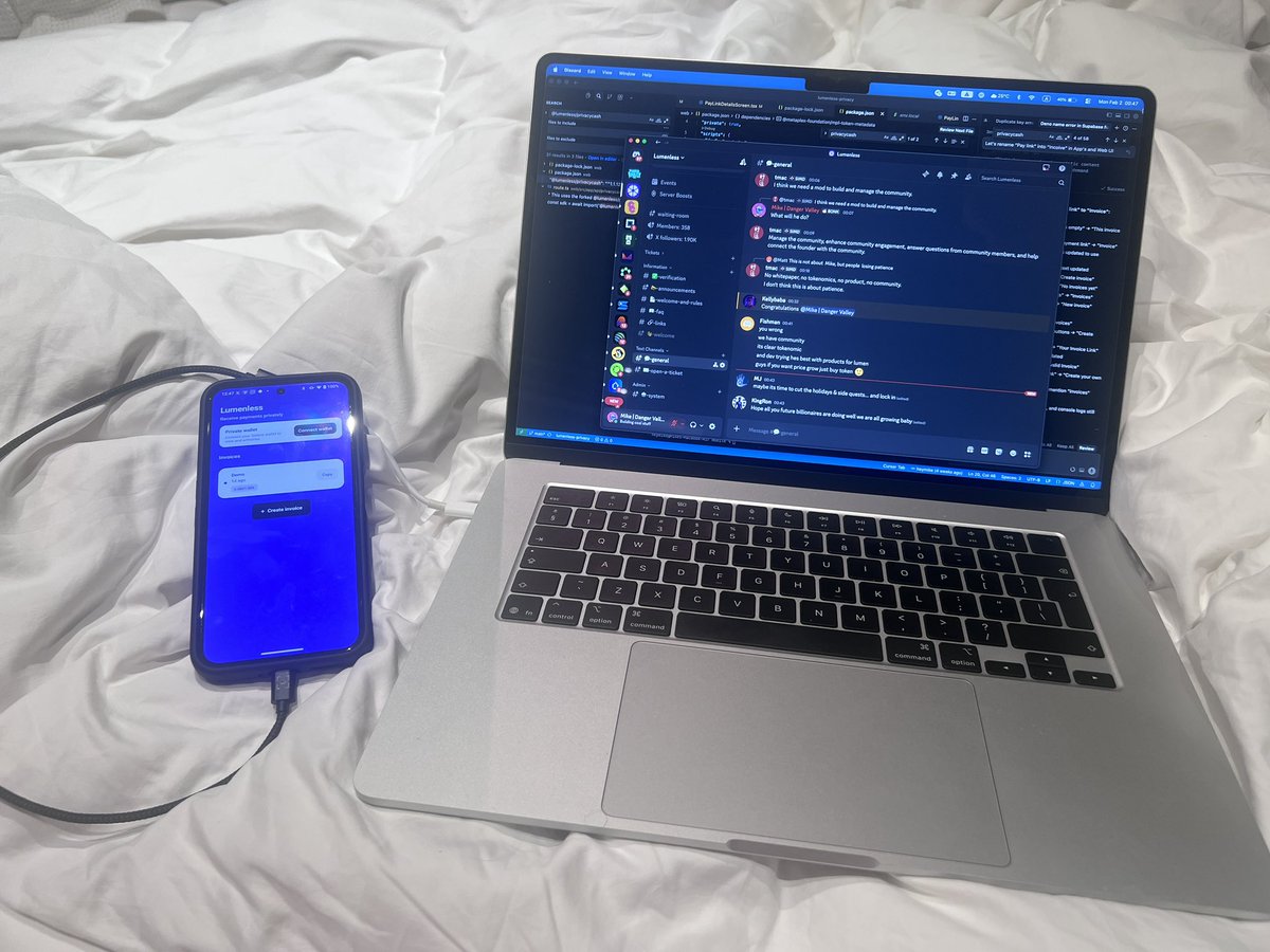 Finalising our app for the Solana Privacy Hackathon.

Roadmap:
1. Submitting "Private Invoices" to the hackathon today.
2. Gonna submit it to dApp Store and start Beta for waitlist once we return from Kuala Lumpur.
3. Improving the app at the same time and polishing it.