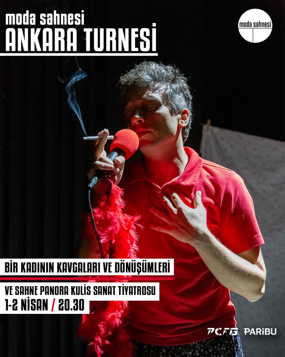 Bir Kadının Kavgaları ve Dönüşümleri Ankara turnesi!
1-2 Nisan 20.30
Ve Sahne Panora Kulis Sanat Tiyatrosu

Bilet almak için biletinial.com/tr-tr/tiyatro/…

#modasahnesi