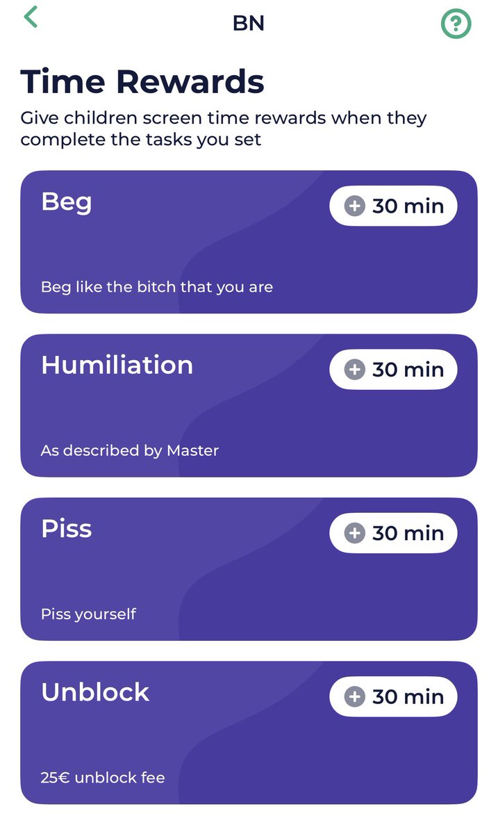 For some slaves only TOTAL control and restricted freedom is obligatory, I see your every move, your search history and your life,
That life that I can completely lock you out from in a simple click, while you have to beg, plead and grovel to have screen time 🔐 this is what you