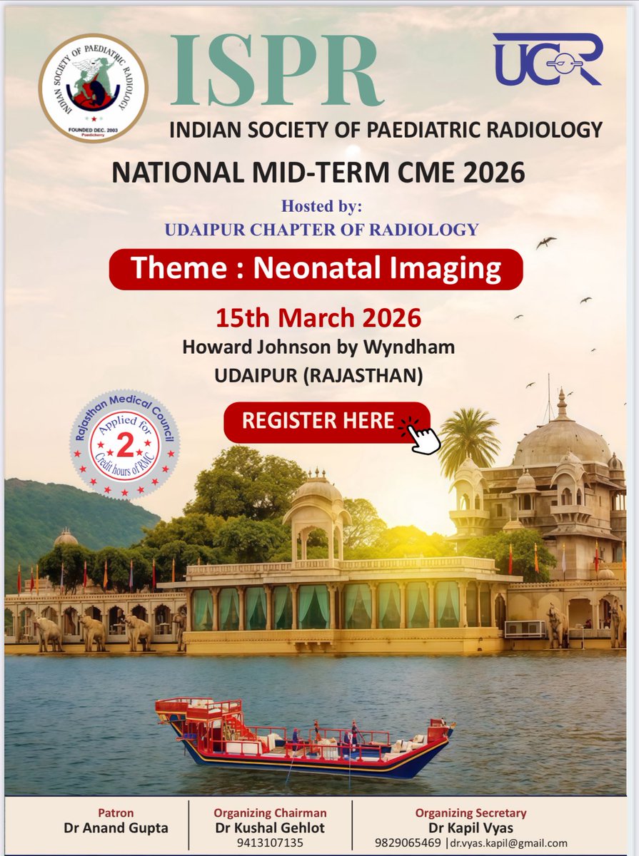 indian_spr's tweet photo. 📣 Registrations Open!
Join us for an excellent Pediatric CME focused on Neonatal Imaging, where clinical neonatology meets cutting-edge imaging.
Insightful talks, practical learning, and expert faculty.

Google form for registration link: https://t.co/IDFM5b12Rq https://t.co/6PxB6i4ZJY