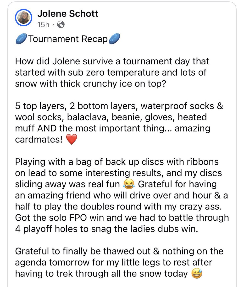 Ran Disc Golf tweet media