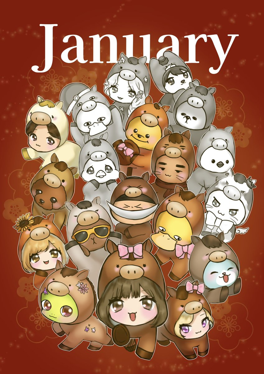 TikTokライブ超ファンのみんな💓 月に貢献して下さった方の イラスト