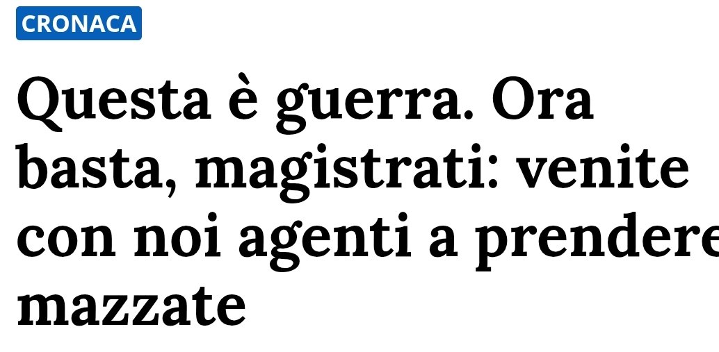 🗣Questa è guerra. Ora BASTA, MAGISTRATI: venite con noi agenti a prendere mazzate

L'ira di un poliziotto durante gli scontri a Torino tra forze dell'ordine e Askatasuna. Bombe carta e razzi. Ma in Tribunale se la cavano sempre

nicolaporro.it/questa-e-guerr…
