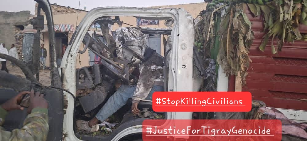 getish_desta's tweet photo. 📢 #Breaking news 💔😥
The 🇪🇹Ethiopian government has undergone a #Drone strike on civilian infrastructure in the town of #Enticho. One civilian death occurred .
#1️⃣9️⃣1️⃣8️⃣DaysOfTigrayGenocide
#UpholdPretoriaAgreement
#TigrayUnderAttack
#Drone_Attack_in_Tigray_region_by_Federal_Government_of_Ethiopia
@UKParliament @AP @ymahmoudali
@EU_Commission @eu_eeas @CIJ_ICJ
@StateDept @UN_HRC @hrw @USUN @USArmy @UNGeneva @UNOSAPG
@GermanyDiplo @SecBlinken @MSF
@EU_UNGeneva @amnesty @UN @VP
@SenateForeign @hrw @getish_desta