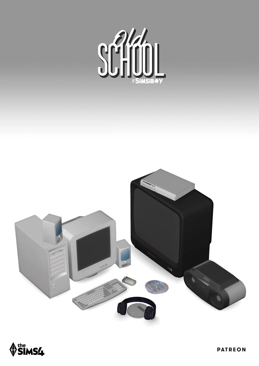 Simsiboy_'s tweet photo. Old School (CC kit) | v1.0.3
- This update fixes some issues as well as a few bugs!

Get the update for free on Patreon!
