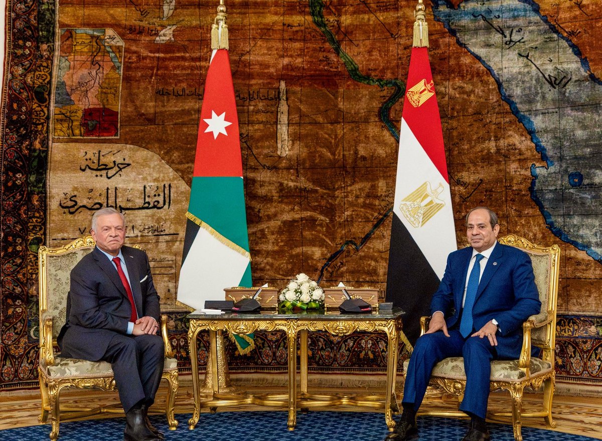 JordanDailyJO's tweet image. King, Egypt president hold talks in Cairo - Jordan Daily 

jordandaily.net/king-egypt-pre… 

#JordanEgyptRelations
#ArabUnity
#GazaCeasefire
#PalestinianCause
#RegionalStability