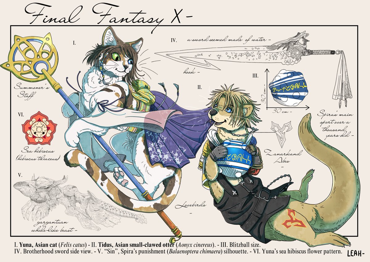 LeahFoxDen's tweet photo. - Final Fantasy X 💮🌊 - 
Yuna &amp; Tidus

#FinalFantasy  #FFx #FF10 #Tidus #Yuna #SquareEnix https://t.co/E0N4kc1hkV